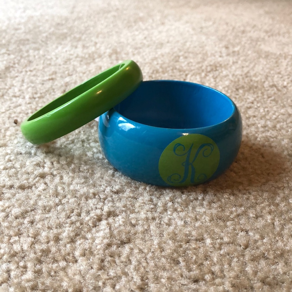 Two bangle bracelets